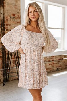 Alyssa Puff Sleeve Dress S-XL