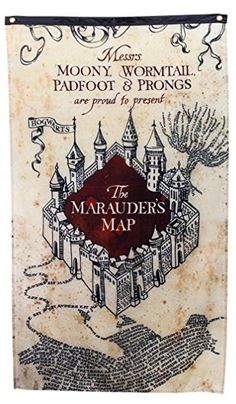 the maraadder's map is shown on a wall hanging from a rope