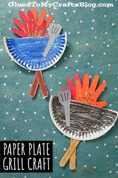 paper plate grill craft for kids to make