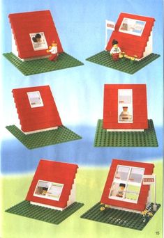 the instructions for how to build a house out of legos are shown in this article