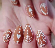 Barro Nails Mexican, Mexican Inspired Nails Mexico, Gingerbread Nails, Mexico Nails, Mexican Nails, Get Nails, Nail Art Inspiration