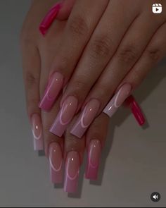 Fuschia Heels Outfit, Trending Acrylic Nails 2023, Pink French Long Nails, Pink French Tip Long, Barbie Pink French Tip Nails Square, Long Tapered Square Nails Pink, Xl Pink French Tips, Short Coffin Nails Designs, Cute Acrylic Nail Designs