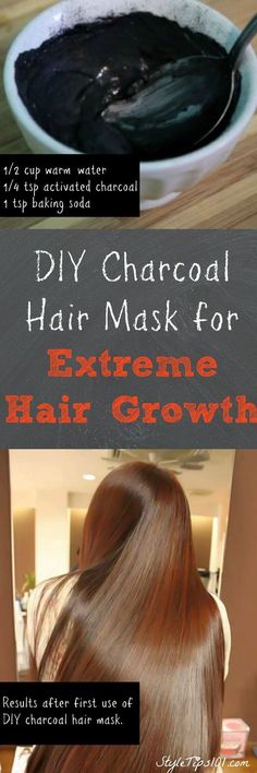 Diy Activated Charcoal, Diy Charcoal, Charcoal Hair, Hair Growth Products, Extreme Hair Growth, Diy Hair Masks, Extreme Hair