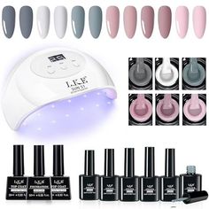 Nail summer girl Nail Polish Kit, Classic French Manicure, Nail Polish Set, Gel Top Coat, Gel Nail Polish Set