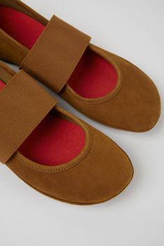 Right by Camper Non-slip Leather Flats, Suede Slip-on Ballet Flats With Rubber Sole, Casual Suede Ballet Flats With Rubber Sole, Camper Store, Camper Signs, Ballerina Slippers, Spring Summer Collection, Ballerina Flats, Ballerinas