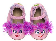 Kylie loves Abby from Sesame Street! Best Baby Shoes, Soft Sole Baby Shoes, Baby Fashionista, Muppet Babies, Toddler Girl Shoes, Baby 1st Birthday, Baby Time