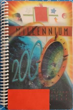 a spiral notebook with the words millennium on it