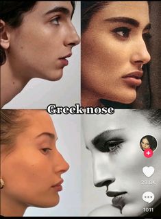 Long Noses Women, Nose Types Shape Names, Pretty Nose Aesthetic, Straight Nose With Bump, Different Kinds Of Pretty, Embrace Insecurities, Unsymmetrical Face Models, Noses Side Profile