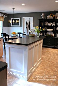 the kitchen is clean and ready to be used for cooking or dining room furniture,