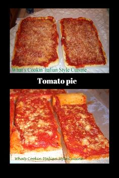 what's cookin italian style cuisine? tomato pie and what's cooking italian style cuisine