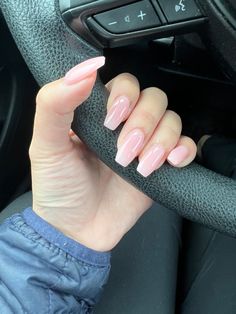 Solid Colour Acrylic Nails, Best Nail Color For Pale Skin, Single Colour Nails, Super Pale Skin, Nails For Pale Skin, Solid Color Acrylic Nails, Nail Colors For Pale Skin, Light Pink Acrylic Nails, Pale Nails