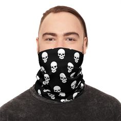 Motorcycle Skull Face Cover - Skeleton Black Bandana, Lightweight Neck Gaiter Unleash your inner rebel with this striking Motorcycle Skull Face Cover. Designed for those who ride on the edge, this Skeleton Black Bandana is the perfect blend of style and functionality. Crafted from lightweight, breathable fabric, it ensures maximum comfort while protecting you from dust, wind, and the elements. Whether you're on the open road, hitting the slopes, or gearing up for an outdoor adventure, this versa Skull Bandana, Black Bandana, Cloth Mask, Head Gear, Skull Face, Ski Mask, Functional Accessories, Dad Birthday Gift, Skull Design