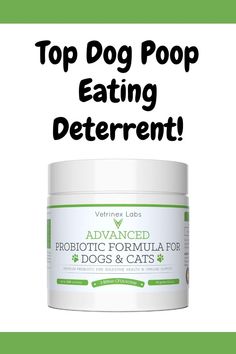 Sometimes dogs eat poop because they're having a gut issue.  Vetrinex Labs Probiotics for Dogs Coprophagia Improved pet health In Just 2 Weeks: S