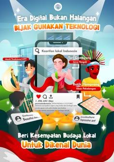 an advertisement with people on it and the words,'ber kerematan bu