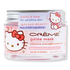 an open jar of hello kitty gele mask