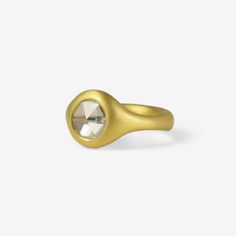 Details Lola Brooks 22k yellow gold & clear white round rose-cut diamond cast ring, size 6. The 1.47ct stone measures approximately 5/16″ in diameter & is set in Lola’s signature cast setting. The comfort fit band tapers from 3/16″ to 1/8″ in width. - clear white diamond, 1.47ct - 22k yellow gold - size 6 Sizing This ring can be resized. Please allow 2 - 6 weeks. Inquire about sizing fee. Yellow Gold Dome Ring With Rose Cut Diamonds, Gold Dome Ring With Bezel Setting Diamond, Fine Jewelry Gold Dome Ring With Rose Cut Diamonds, Gold Dome Ring With Rose Cut Diamonds, Luxury Yellow Gold Crystal Ring With Rose Cut Diamonds, Gold Round Signet Ring With Single Cut Diamonds, Yellow Gold Signet Ring With Rose Cut Diamonds, Heirloom Gold Dome Ring With Rose Cut Diamonds, Yellow Gold Crystal Ring With Rose Cut Diamonds