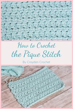 a crochet afghan with the title how to crochet the page stitch