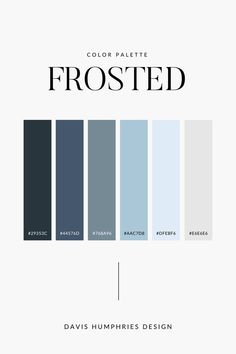 the color palette for frosted