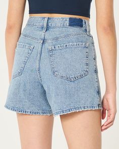 90s Denim Shorts, Comfortable Shorts, 90s Denim, Comfy Shorts, Denim Shorts Women, Acid Wash, Stretch Denim, Denim Shorts, High Rise