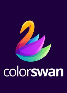 the logo for colorswan, a company that sells and sells products to people