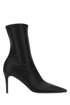 Exterior: 60% Polyurethane 40% PolyesterInterior: 60% Polyurethane 40% PolyesterSole: Recycled rubber Stella Mccartney Boots, Ankle Boots Heel, Zegna Shoes, Black Heel Boots, Recycled Rubber, Shoes Booties, Heeled Ankle Boots, Black Ankle Boots, Bridal Shoes