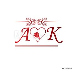 the word aok with a heart and leaves