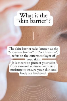 The skin barrier (also known as the "moisture barrier" or "acid mantle") refers to the outermost layer of your skin. Swipe to learn the signs of a damaged skin barrier, as well as how to repair it. Compromised Skin Barrier, Signs Of Damaged Skin Barrier, Skin Care Instagram Post Ideas, Skin Better Science, Skin Barrier Damage, Skin Questions, Skin Education, Skin Salon, Facials Quotes