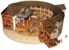 an image of a model of a town with people and buildings on it's sides