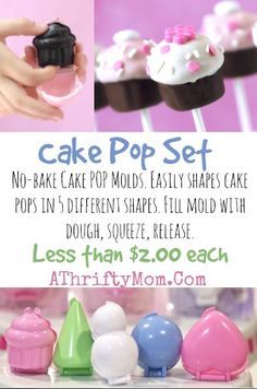 there is a poster for cake pop set