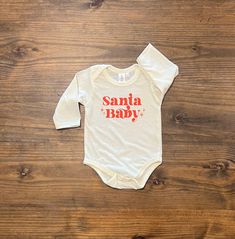 Cotton Blend Tshirt Pensacola Fl, Santa Baby, Oct 11, Kids T Shirts, Etsy Baby, Halloween Shopping, Kids Tshirts, Baby Onesies, Gender Neutral