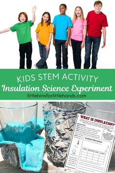 Kids will love this Insulation Science experiment! Curious how polar bears stay cozy in the cold? It’s all about insulation! This hands-on science experiment lets kids explore how different materials retain heat. Test various items to discover which one makes the best thermal insulator—learning has never been so cool (or warm)! Kids Stem Activities, Science Experiment For Kids, Experiment For Kids, Chemistry Experiments