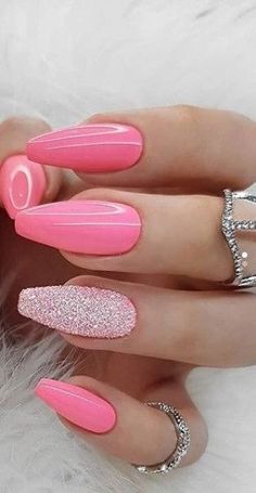 Acrylic Nails Stiletto, Her Nails, Nail Designs Glitter, Dipped Nails, Fabulous Nails, Coffin Nails Designs, Fancy Nails, Best Acrylic Nails, Long Acrylic Nails