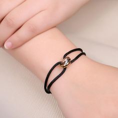 Ribbon Bracelets, Simple Fashion, Adjustable Bracelet, Metal Buckles, Real Gold, Womens Bracelets, Simple Style, Retro Style, Rope Bracelet