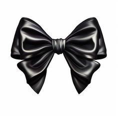 a black bow tie on a white background