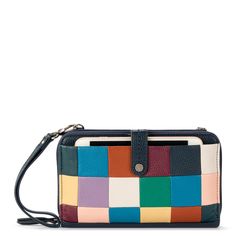 The Sak Iris Large Smartphone Crossbody - |Leather - Multi Patch| Endless Card, Smartphone Bag, Leaf Cutout, Convertible Crossbody Bag, The Sak, Crossbody Wallet, Purse Accessories, Phone Wallet, Anniversary Sale