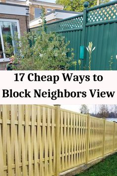 Cheap Ways to Block Neighbors View Fence Higher Privacy, Block View Of Neighbors House, Property Divider Ideas Outdoor, Block Neighbors View Backyard, Free Standing Privacy Fence, Affordable Privacy Fence, Privacy Fences Ideas, Privacy Between Houses, Small Patio Privacy Ideas