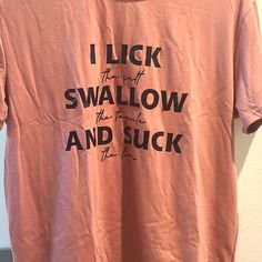 Brand New, Unworn Women's Funny Tequila Tee. Very Soft With Stretch, 70% Cotton, 30% Polyester. Tequila Humor, Curved Hem Shirt, Acid Wash Shirt, Tan T Shirt, Tequila Shirt, Cap Sleeve Shirt, Sheer Lace Top, Crop Top Tees, Orange And Turquoise