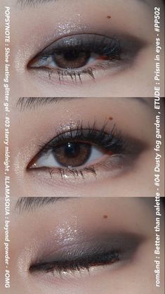 Ethereal Makeup For Brown Eyes, Gold Makeup Hooded Eyes, Makeup Look Eyeshadow, Black Eyeshadow Makeup, Eyeliner Style, Black Makeup Looks, Applying Eyeshadow, Eyeshadow Black, Dark Makeup Looks