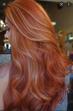 Red Hair With Blonde Highlights, Auburn Balayage, Red Blonde Hair, Strawberry Blonde Hair Color, Fire Hair, Fall Hair Color Trends, Latest Hair Color, Red To Blonde