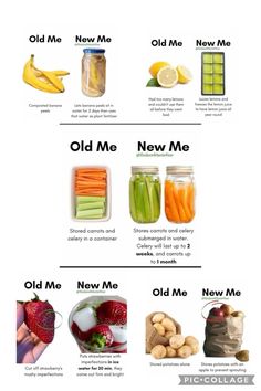 the different types of food are shown in this diagram, including pickles, cucumbers and lemons