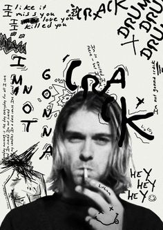 Digital Art Music, Nirvana Poster, Punk Poster, Punk Design, Punk Art, Tableau Art, Rock Posters, Band Posters, Kurt Cobain