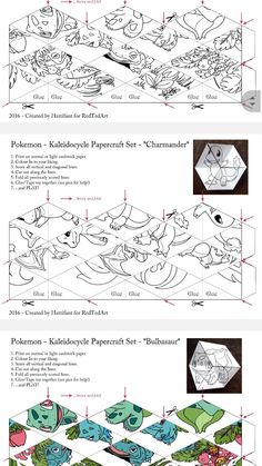 an info sheet showing how to draw cartoon characters