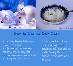 Snow Ice Cream — Mommy's Kitchen