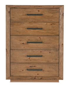 a wooden chest of drawers with four drawers