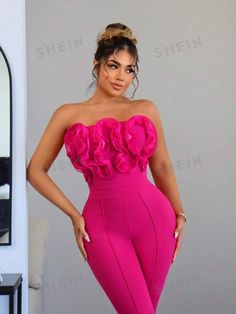 Tube Jumpsuit, Prom Date, Jumpsuit For Women, Strapless Corset, Pink Jumpsuit, Formal Wear, Fashion Online Shop, All Fashion, Jumpsuits For Women