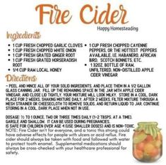 Fire Cider Recipe, Herbal Medicine Recipes, Herbal Remedies Recipes, Fire Cider, Sick Remedies, Cider Recipe, Herbal Recipes, Herbal Apothecary, Natural Healing Remedies