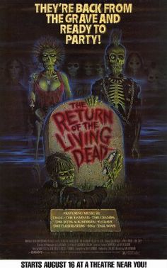 PRICES MAY VARY. Size is provided by the manufacturer and may not be exact, image may contain a border The Amazon image in this listing is a digital scan of the poster that you will receive This poster may measure 11 x 17, image may be smaller. This is not the DVD. Decorate your walls with this brand new poster. The Return of the Living Dead Return Of The Living Dead, Dead Pictures, The Living Dead, 80s Horror, Zombie Movies, The Boogeyman, Horror Movie Posters, Living Dead, Monster Party