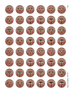 an image of many faces with different facial expressions on each face, including the eyes and nose