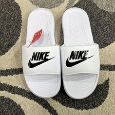 New With Tag Nike Slip On Shoes, Nike Flip Flops, Nike Slippers, Nike Stefan Janoski, Nike Benassi, Nike Slides, Black Clogs, Grey Sandals, Canvas Loafers