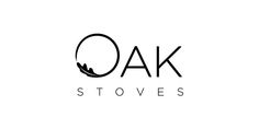 the logo for oak stoves